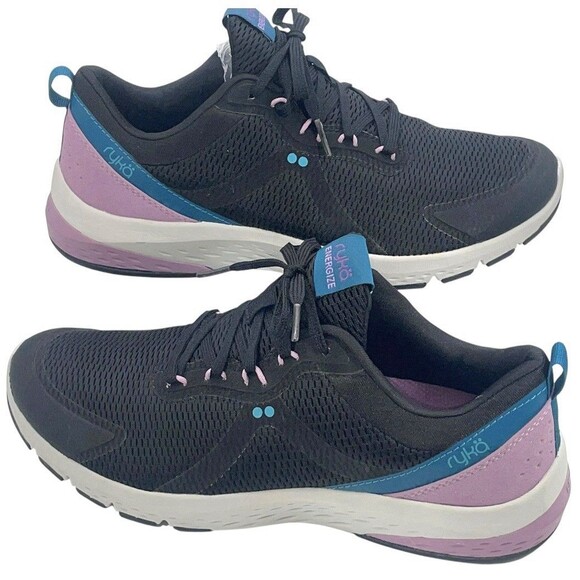Ryka Shoes - Ryka Energize Women’s Wide Running Walking Shoes Black Purple US 9.5M